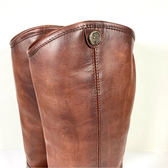 Melissa Button 2 Knee High Boots Cognac Size 6 NEW - Picture 11 of 17